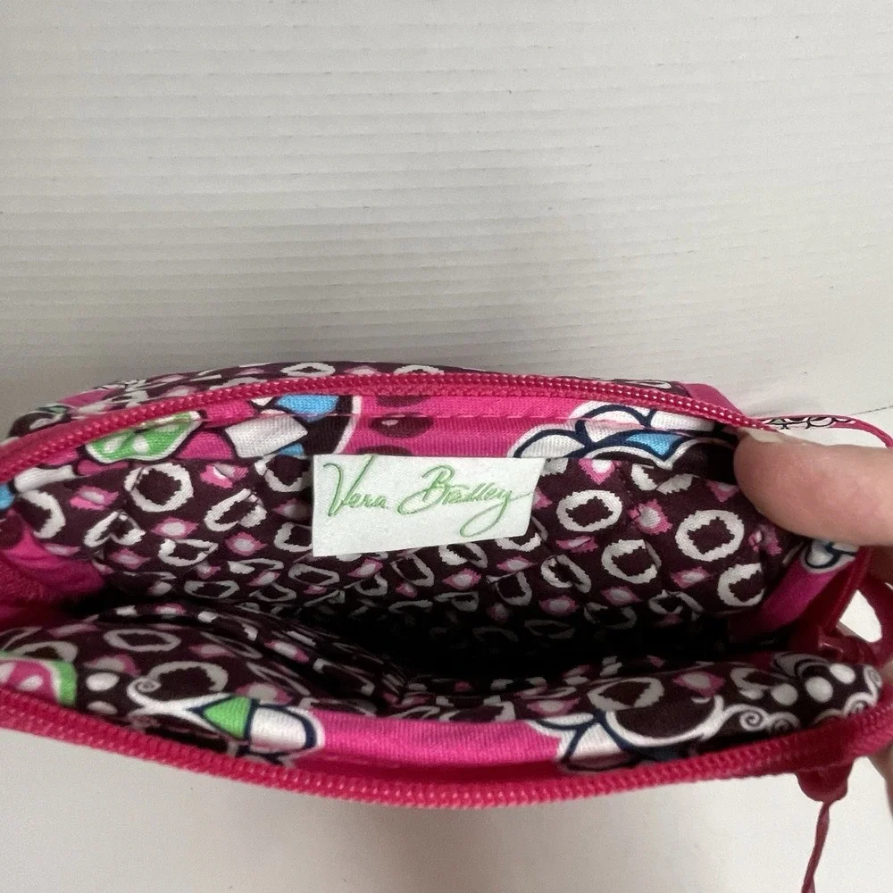 Vera Bradley Hipster In Floral Circles   Pink Green Crossbody Bag